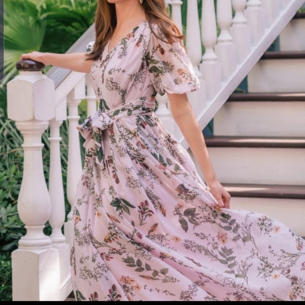 Gal Meets Glam Phoebe Lavender Maxi Dress